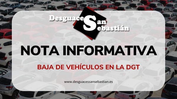 Nota informativa - Baja definitiva de vehículos en San Sebastian