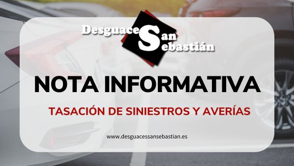 Nota informativa - Valoración de vehículos en San Sebastian